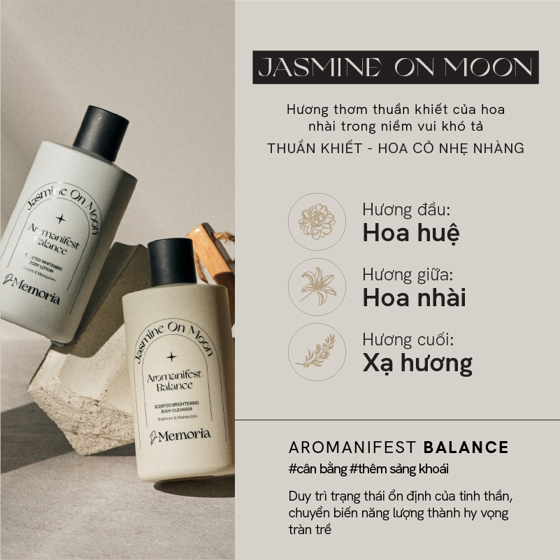 Bộ Sữa Tắm Và Dưỡng Thể Trắng Da Hương Nước Hoa Thư Giãn De Memoria