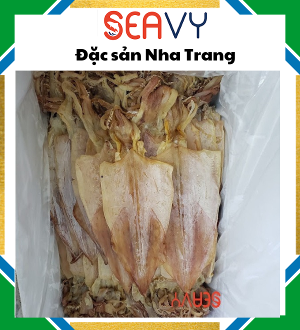 Đặc Sản Nha Trang - Mực Khô Câu Size 16 Con/Kg Seavy Gói 500G