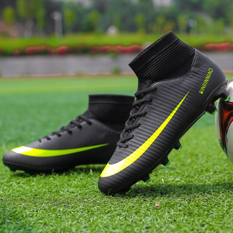 LSYAAAAA 2023 Giày bóng đá nam Giày bóng đá chống trượt ngoài trời Giày bóng đá trẻ em TF/GF Đào tạo Futsal Giày bóng đá siêu chống trượt cỏ Giày thể thao bóng đá