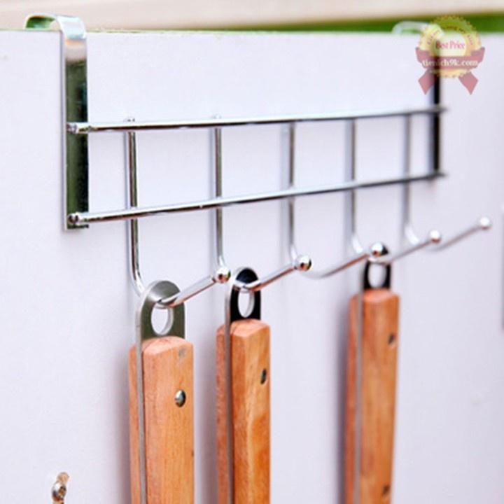 Móc treo cửa đa năng - Móc inox gắn cửa trang trí nhà cửa không cần khoan đục tường tiện dụng