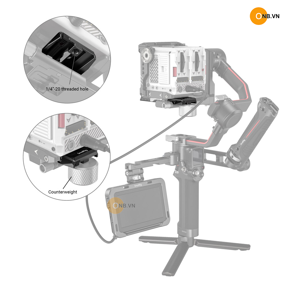 SmallRig Manfrotto Quick Plate RS3 RS2 RSC2 Ronin S code 3158b