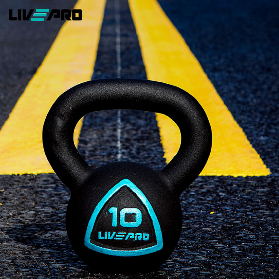 Tạ ấm, tạ chuông tập squat mông đùi Các Loại 8KG Livepro Chính Hãng KETTLEBELL