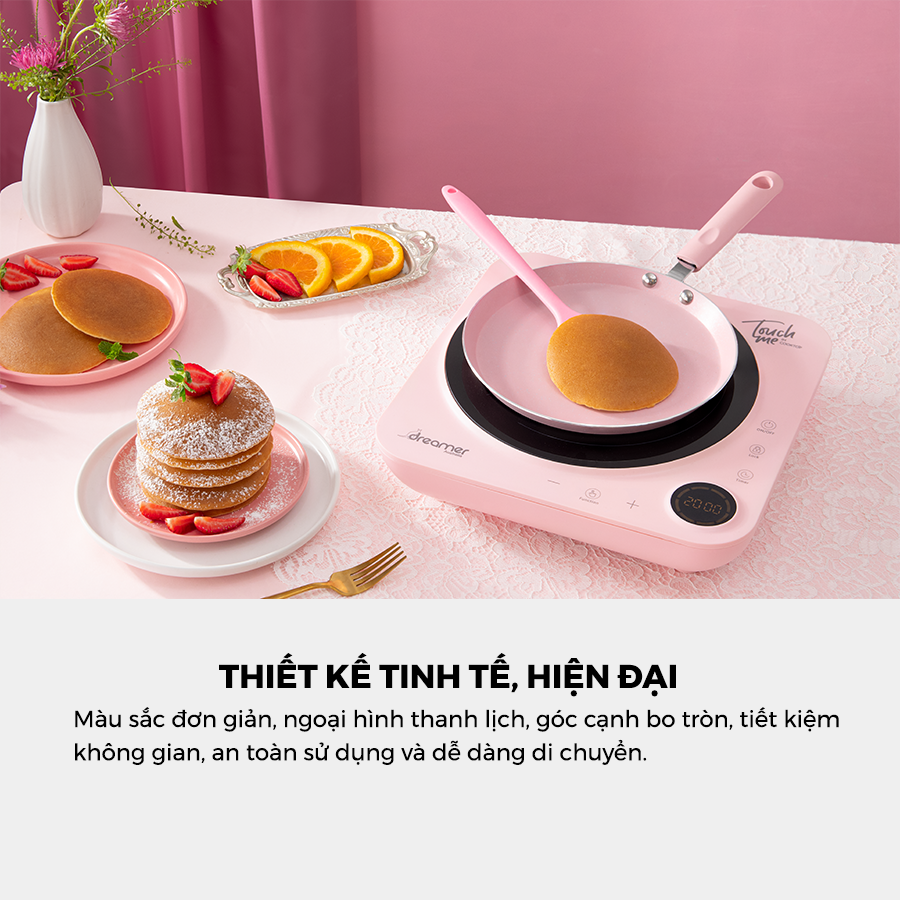 Bếp Từ Đơn Dreamer DC-IH01, chống tràn, cảnh báo nhiệt dư, khóa trẻ em - BH 12tháng, Hàng chính hãng
