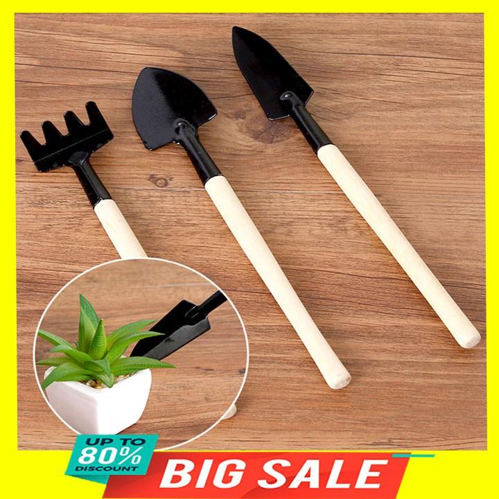 Sét 3 bộ cuốc xẻng trồng cây tiện ích