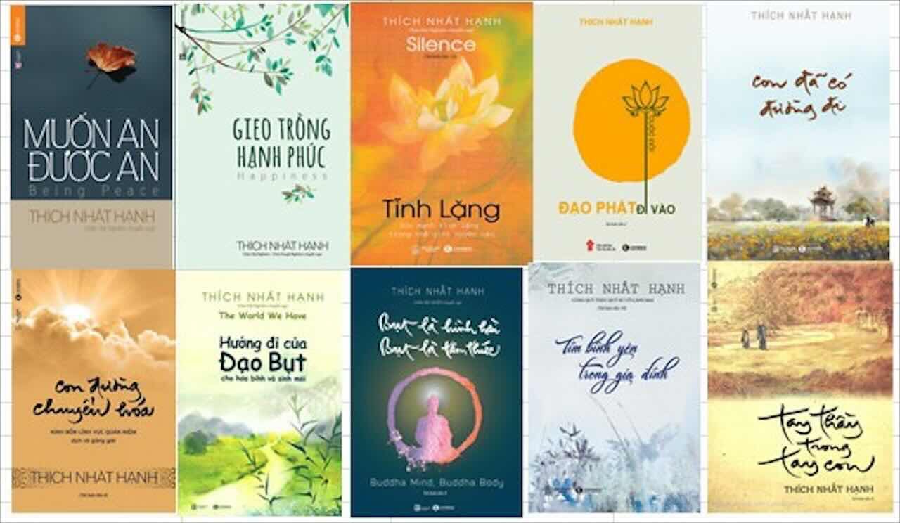 Combo 10 cuốn Sách Thiền sư Thích Nhất Hạnh