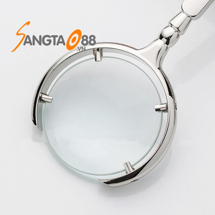 Kính lúp cầm tay 8X-60mm sang trọng, tinh tế - Tặng móc khóa tô vít đa năng 3in1