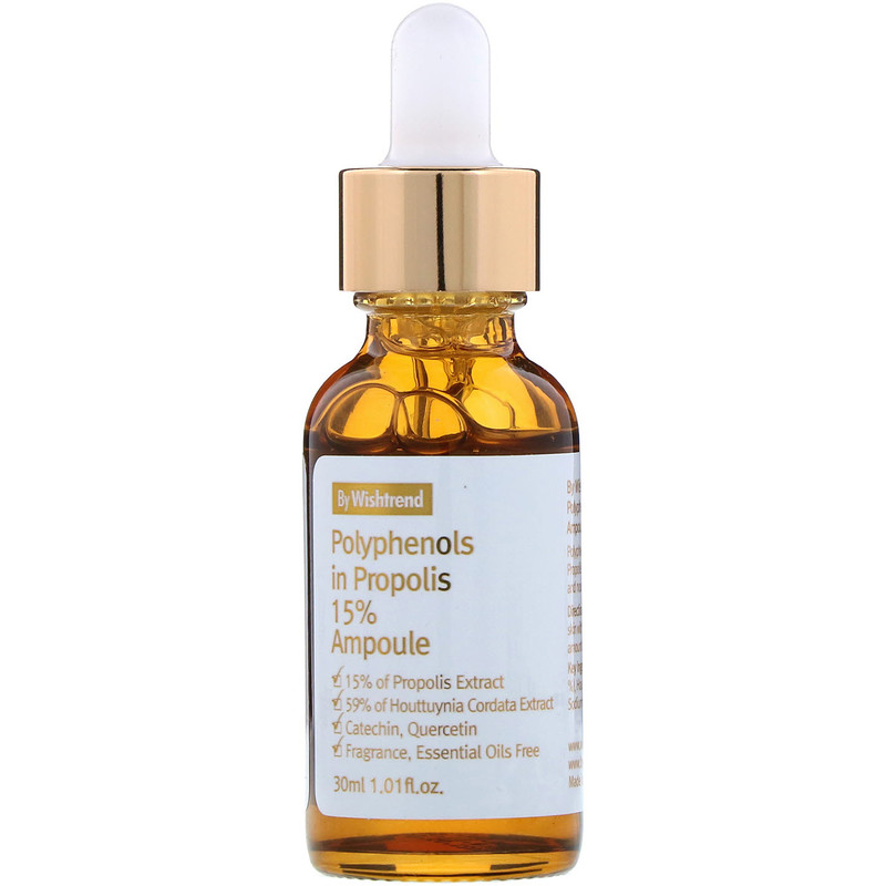 Tinh Chất Keo Ong Phục Hồi Da By Wishtrend Polyphenols In Propolis 15% Ampoule 30ml