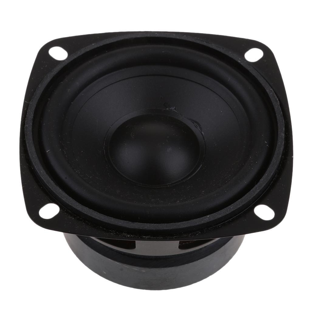 2Piece 3Inch Audio Woofer Bass Speaker 20W Square Loudspeaker High Fidelity