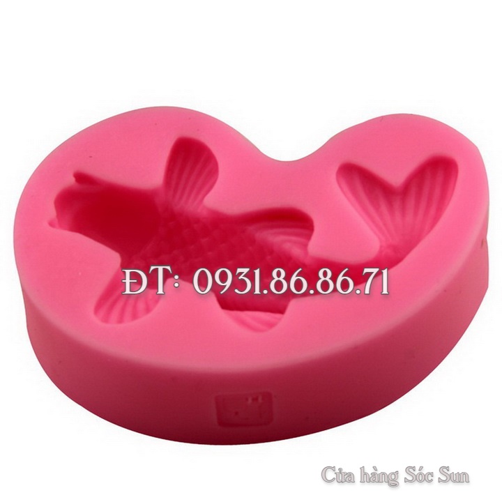 Khuôn silicon cá chép Koi Nhật Bản - Mã số 1304