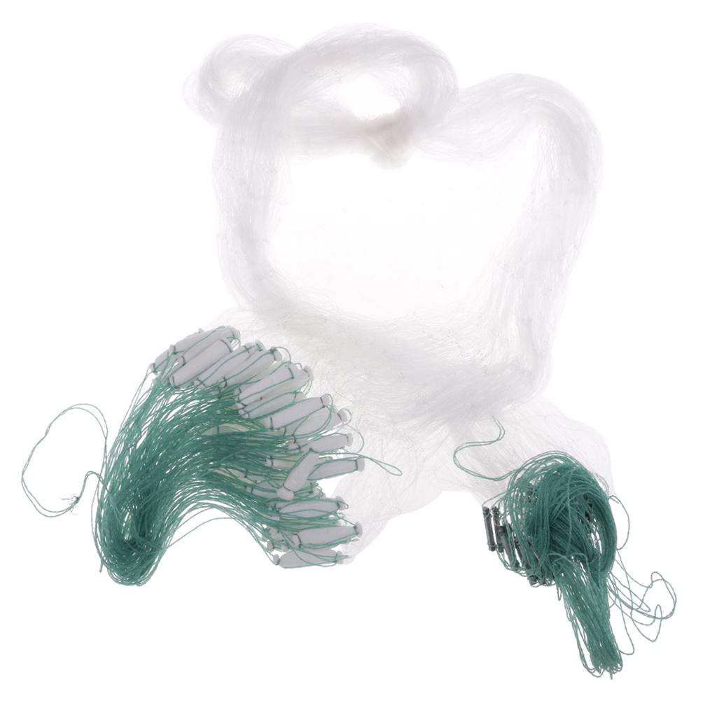 2xFishing Gill Net Fish Trap Monofilament Small Mesh Gill Hole Size 3x3cm