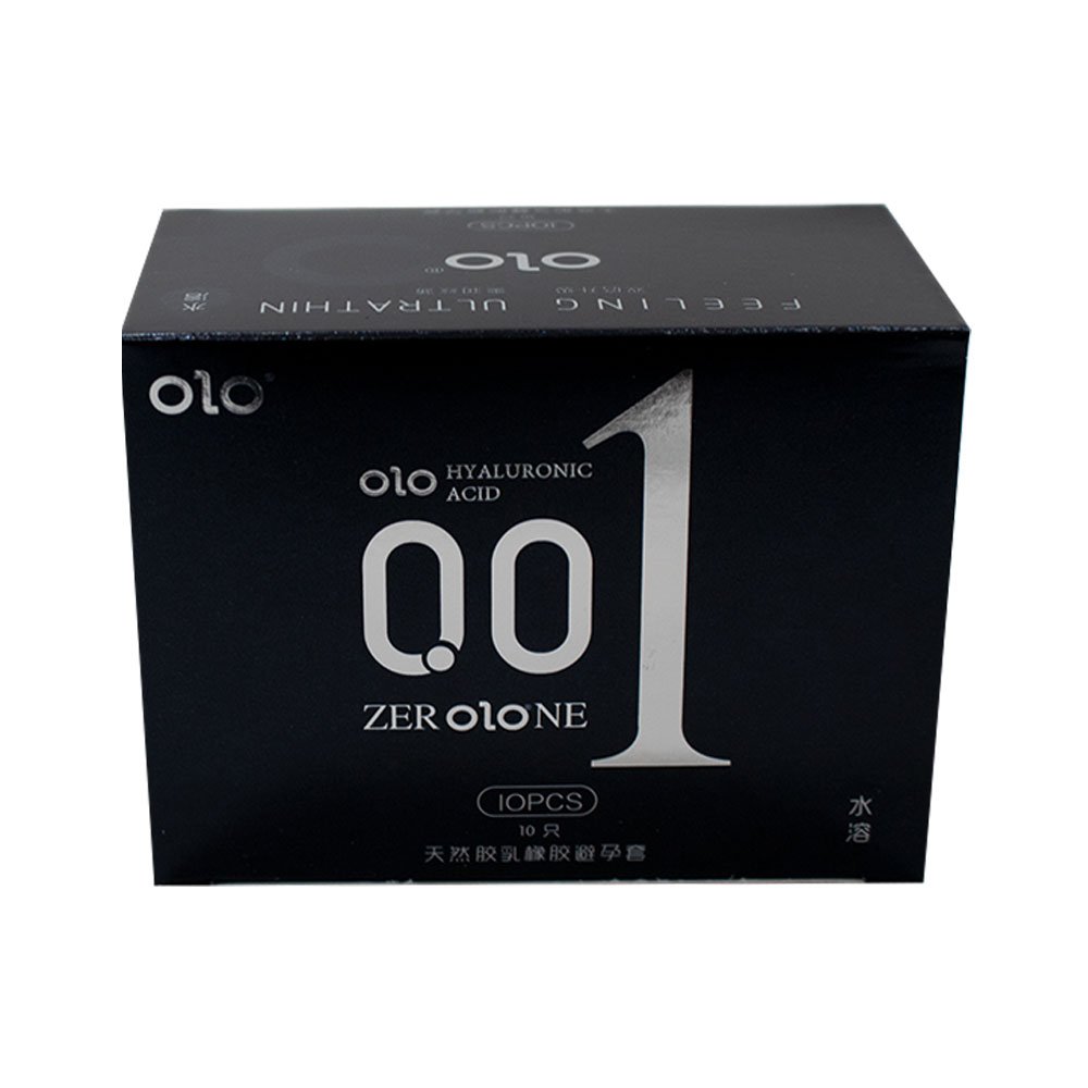 Bao cao su OLO 0.01 Đen - Siêu mỏng, hương vani