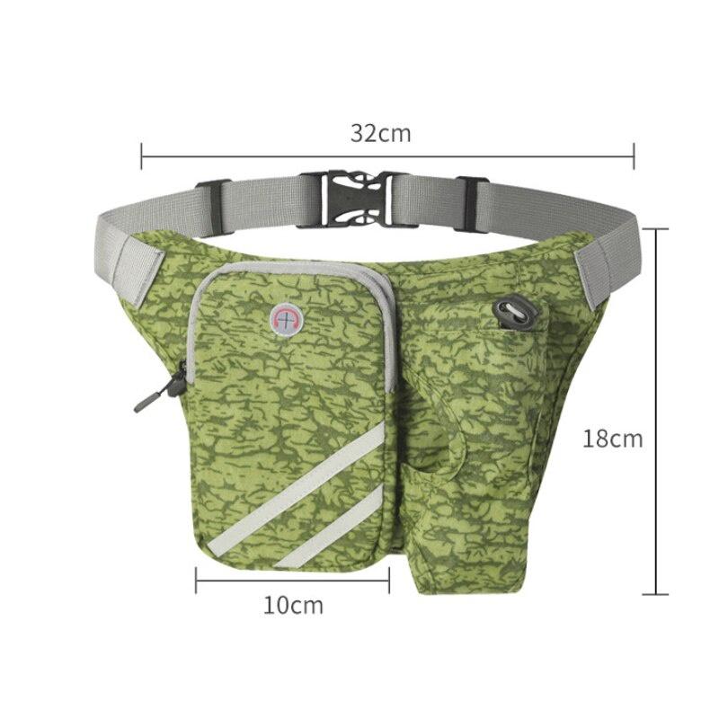 Outddor Waterproof Nylon Running Sport Trail Cycling Climbing Waist Bag Men Women Gym Fitness Water Bottle Waist Belt Bag