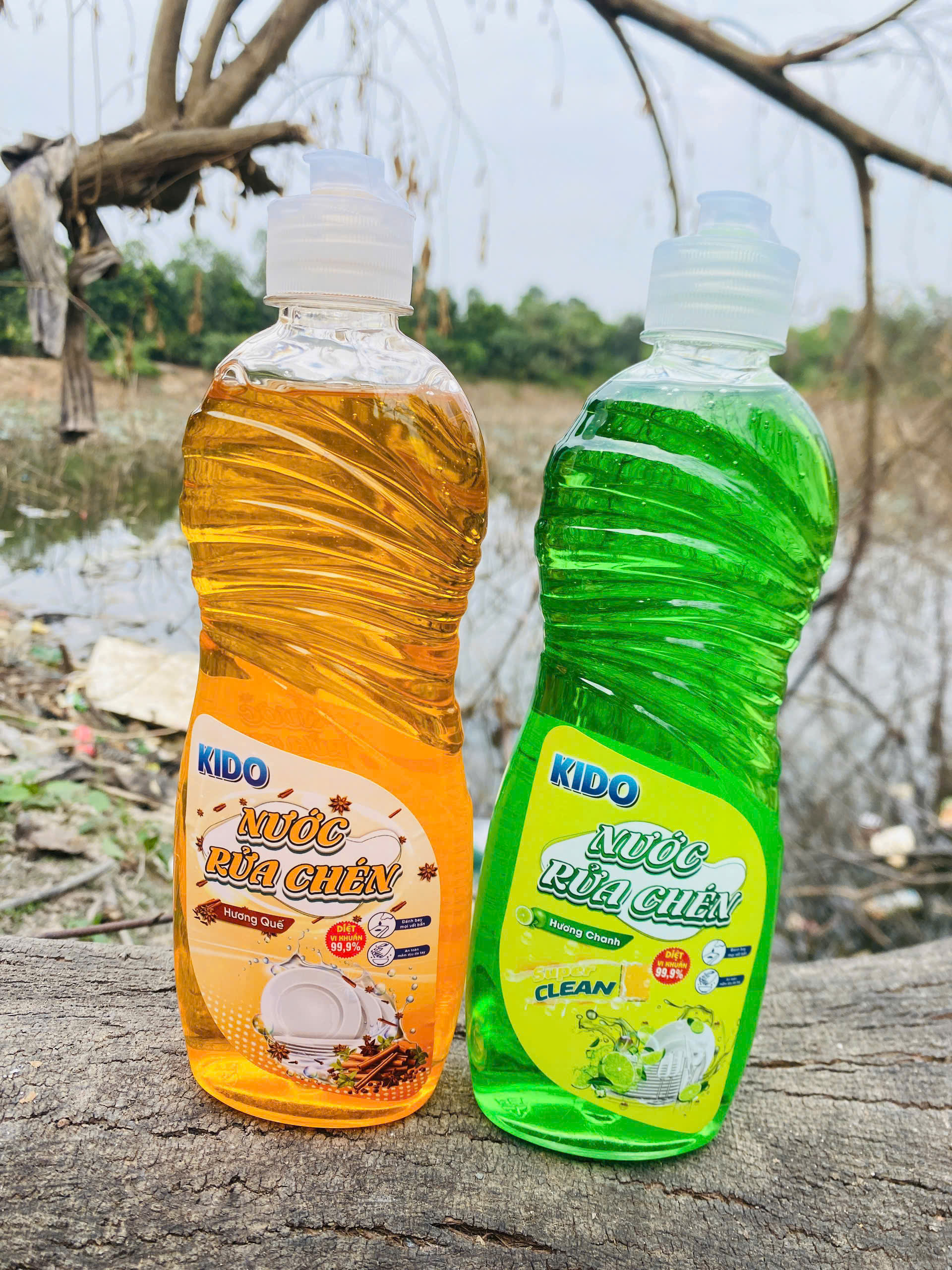 Nước Rửa Chén KIDO Hương Quế Chiết Xuất 400Ml - Nhỏ Gọn,Tiết Kiệm Tối Ưu