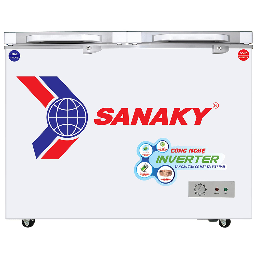Tủ Đông Kính Cường Lực Inverter Sanaky VH-2599A4K (208L) - Hàng Chính Hãng - Chỉ Giao tại Đà Nẵng