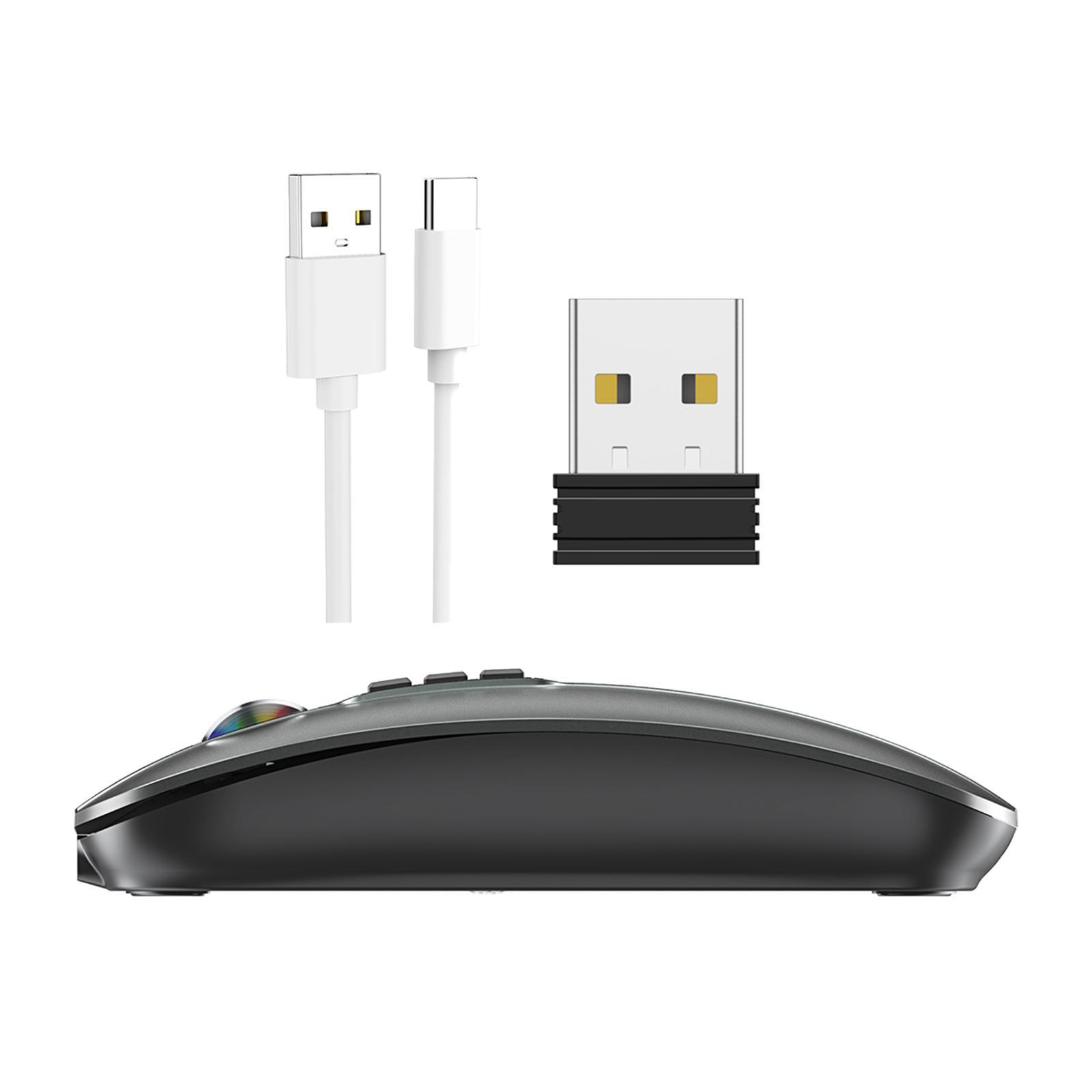 Mini Mouse Quiet Rechargeable Ergonomic DPI Button for PC Laptop Tablet