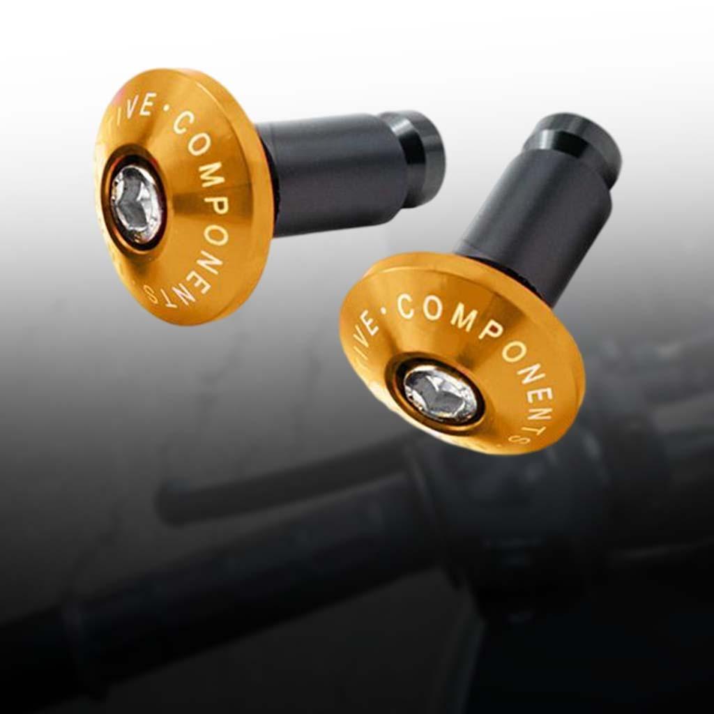 2x CNC Motorcycle Handlebar End Plugs, Handle Bar Grip End Plugs for Tmax 530