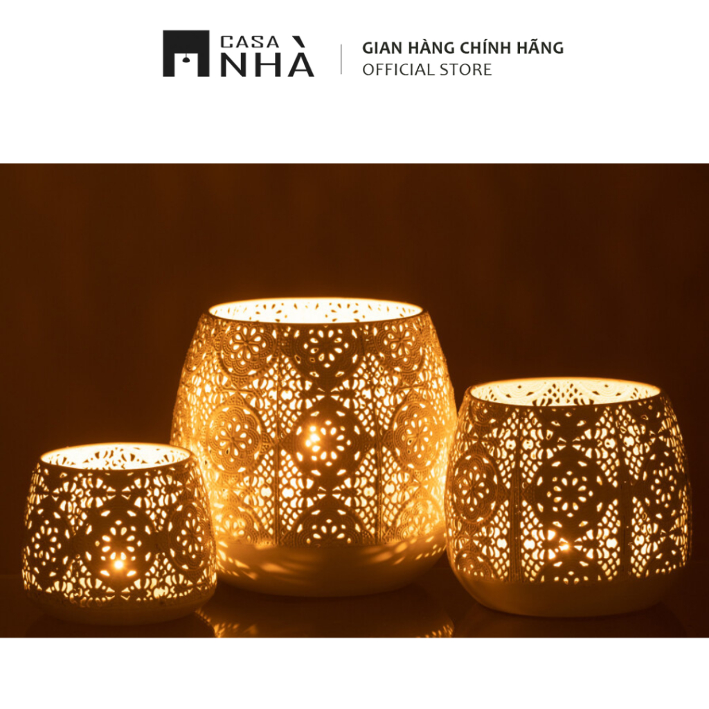Chân nến/ Lồng đèn kim loại ARABESCA