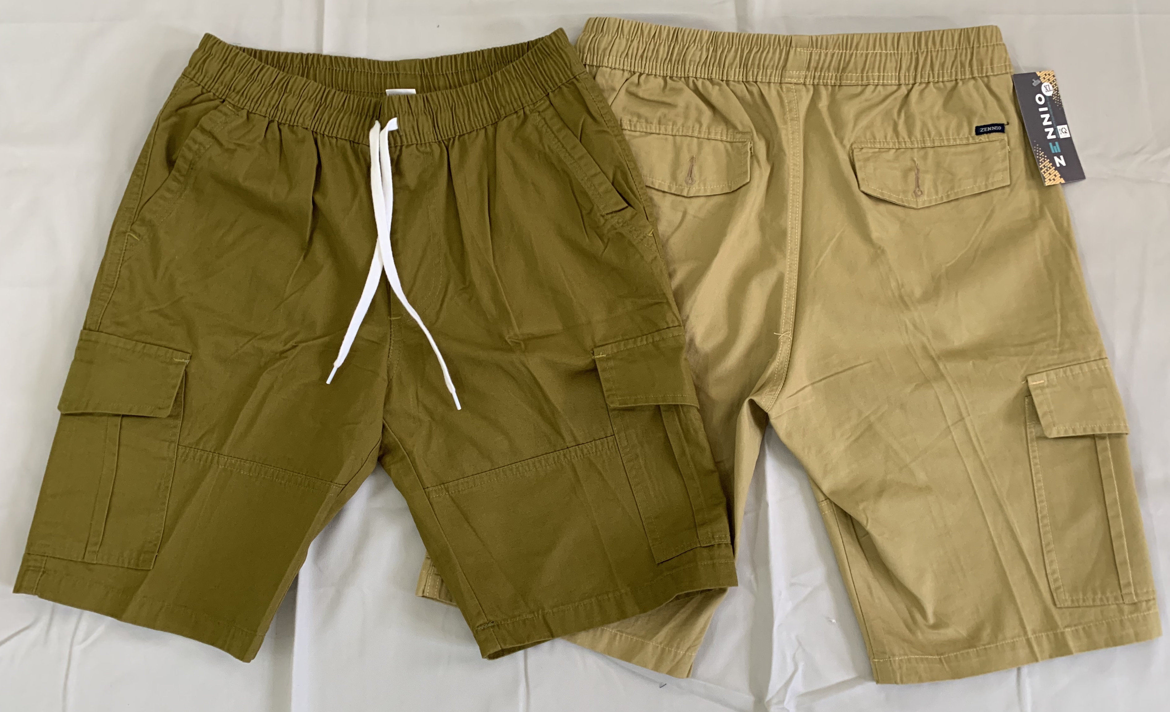 Quần lửng khaki nam lưng thun túi dán 2 bên - LTDSI