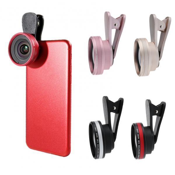 Optical Glass No Distortion 0.6X Wide-angle Lens Clip-on Phone