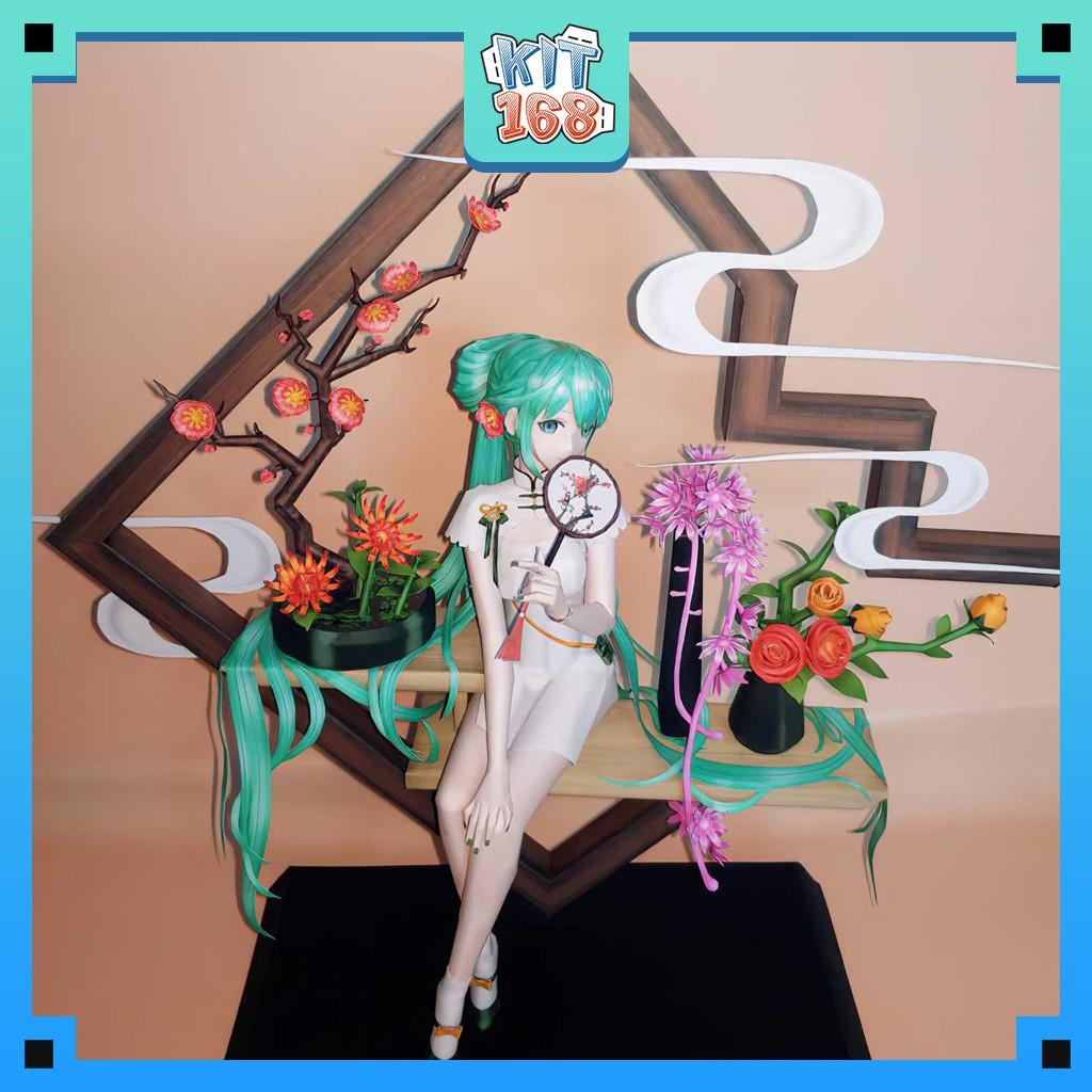 Mô hình giấy Virtual Idol Myethos Cheongsam Miku – Vocaloid