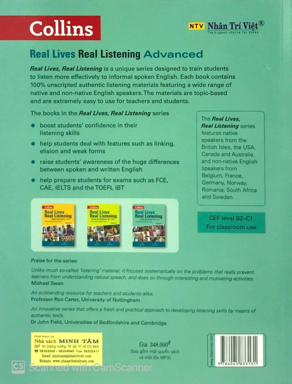 Real Lives Real Listening Advanced B2 - C1 (Kèm CD)