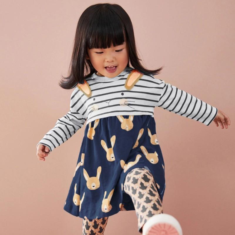 TA165 Váy cotton cho bé gái LittleMaven S1277 từ 2-7T