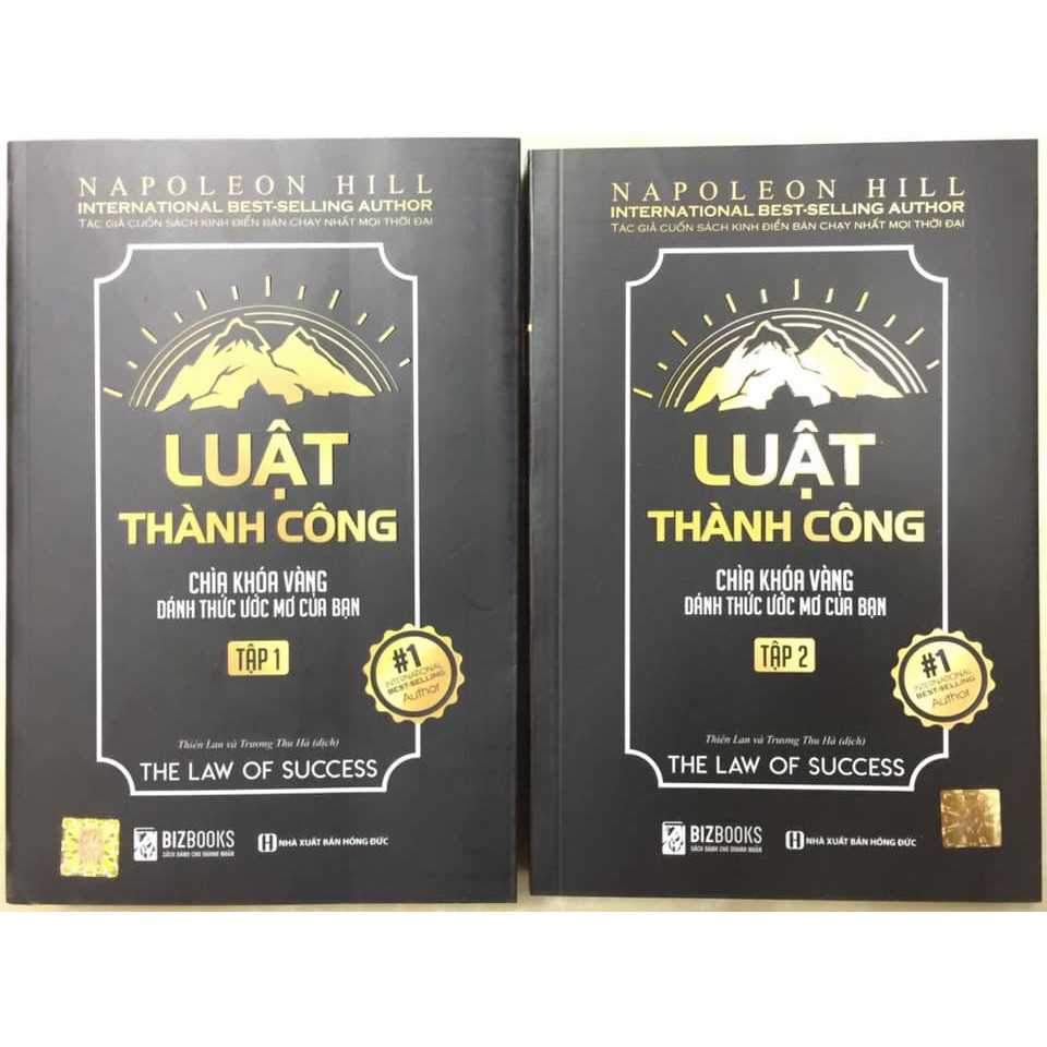 combo 2 cuốn Luật Thành Công: Chìa Khóa Vàng Đánh Thức Ước Mơ Của Bạn tập 1 +tập 2(tặng bookmark kim loại)