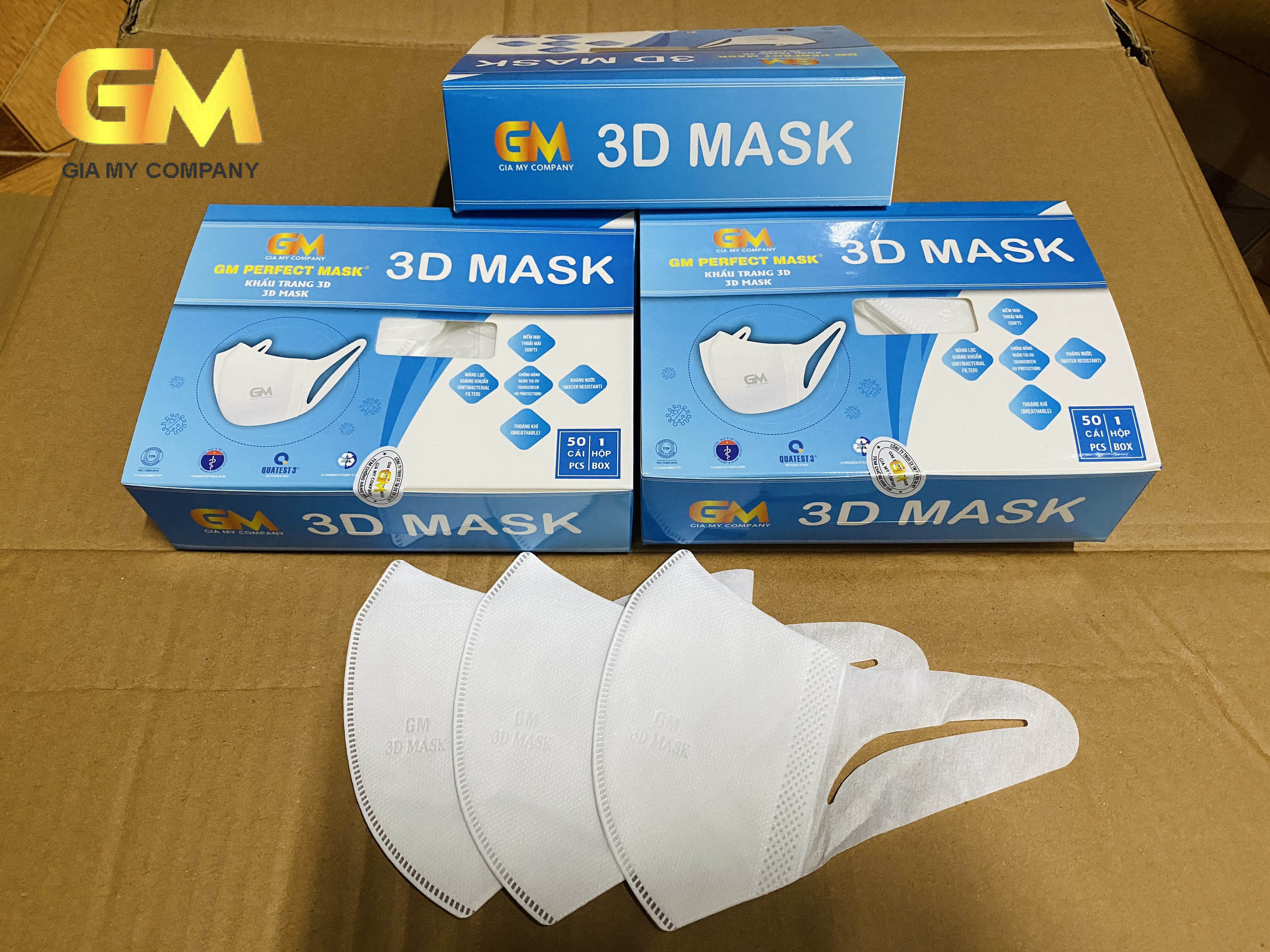 Khẩu trang 3D Mask Gia Mỹ hộp 50 cái