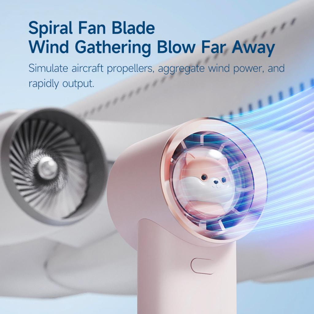 Xiaomi Youpin 3Life Quạt Mini Cầm Tay Chạy Pin Thiết Kế Đáng Yêu Mạnh Mẽ Dùng Khi Đi Du Lịch Ngoài Trời Hàng nhập khẩu