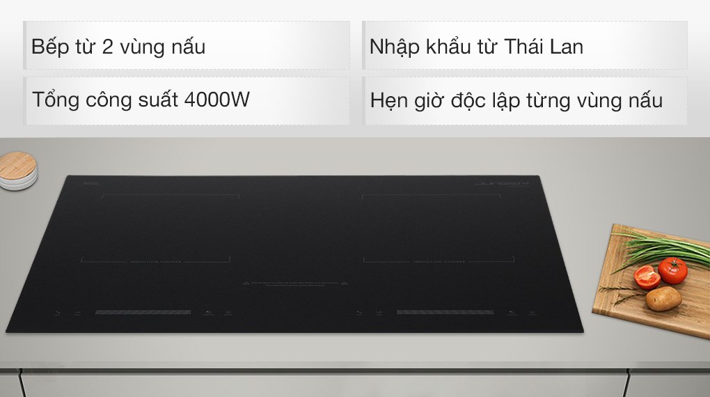 Bếp từ đôi lắp âm Junger CEJ-200-II - Hàng chính hãng