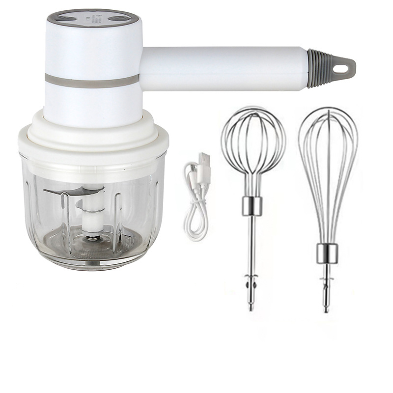 Máy Xay Tỏi Ớt Cầm Tay, Tiện Dùng, Thương Hiệu Nbayou, Thiết Kế Sang Trọng, Dễ Thương, Bền Bỉ, Có Nhiều Màu Sắc Lựa Chọn, Có Lựa Chọn Dung Tích - Hàng Chính Hãng - Trắng - 300 Ml