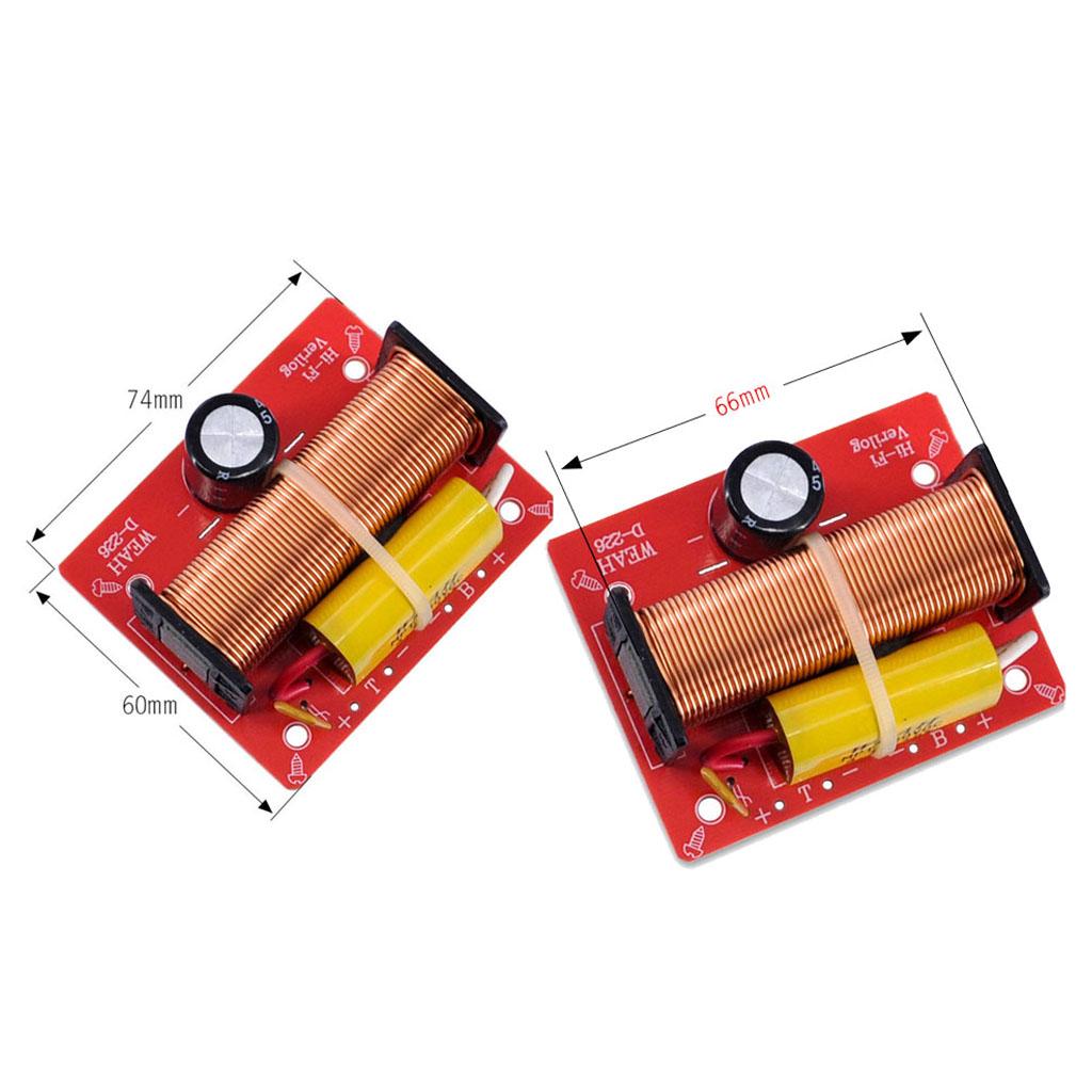 2Way Audio Treble Bass Frequency Divider Loudspeakers 100W