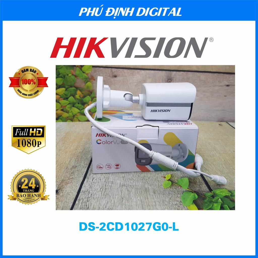 Camera IP 2mp có màu ban đêm Hikvision mã DS-2CD1027G0-L - Hàng Chính Hãng