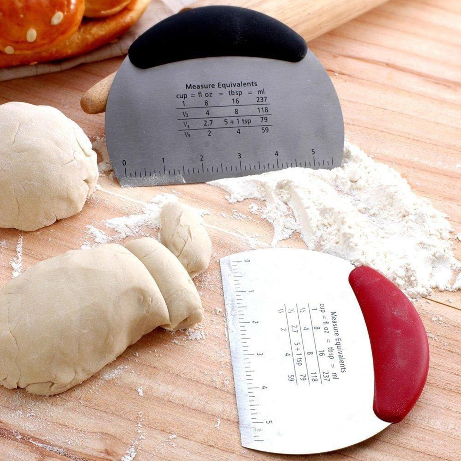 Durable  Scraper Cutter  Pastry Scraper Chopper Pastry Pizza Cutter Chopper for Chief Cake Lovers