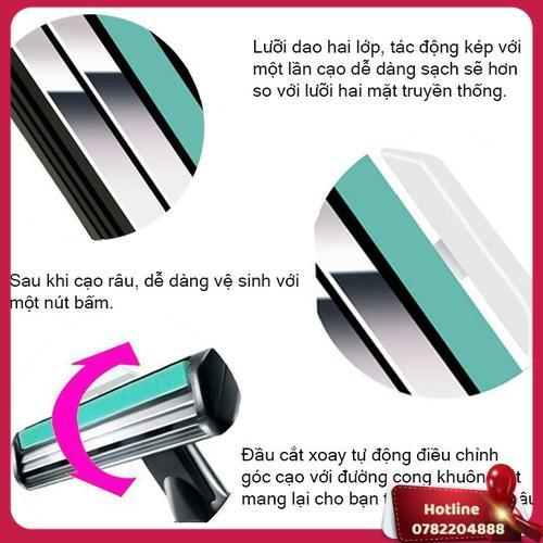 Dao Cạo Râu 36 Lưỡi Tặng Kèm 1 Dao Cạo + 1 Tuýp Kem Cạo Râu