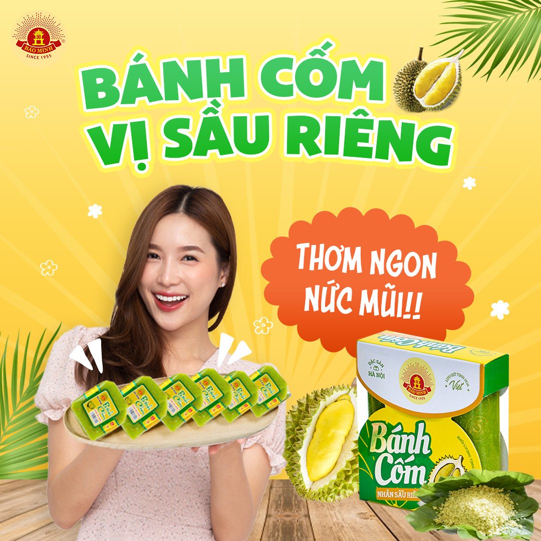 Combo 5 gói bánh Cốm nhân Sầu Riêng - Bảo Minh