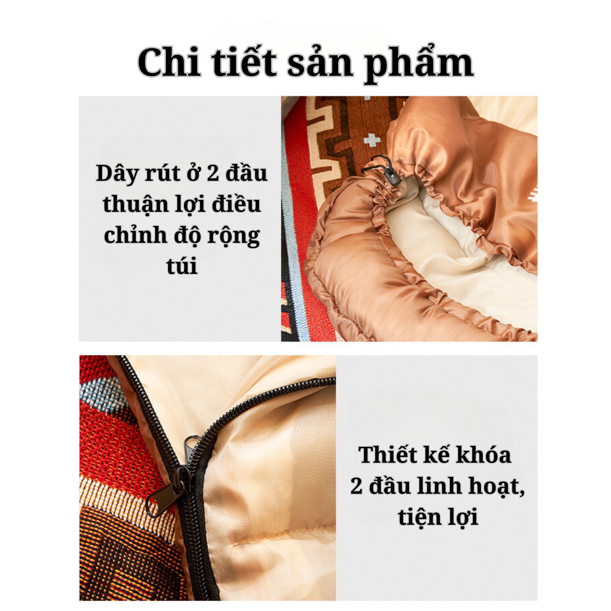 Túi ngủ Suncojia giữ ấm mùa đông, thích hợp cho cắm trại và nghỉ trưa của học sinh, có thể giặt máy