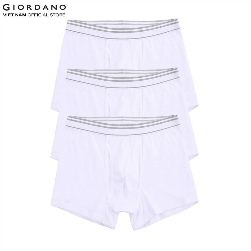 Bộ 3 Quần Lót Nam Dạng Trunk Giordano Men's Trunk 01179013