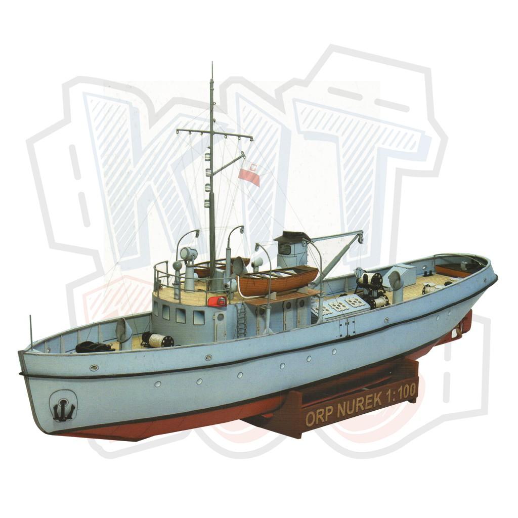 Mô hình giấy tàu thuyền quân sự ORP Nurek (GPM 392