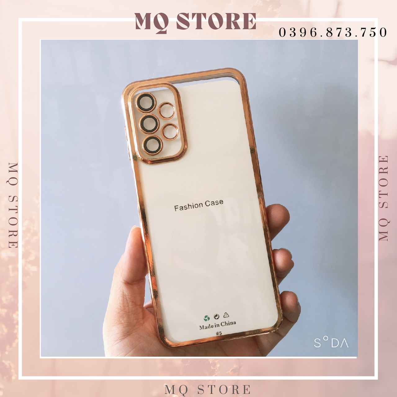 Ốp lưng trong viền màu cạnh vuông bảo vệ camera sang trọng dành cho Samsung A13/ A23/ A33/ A53/ A73