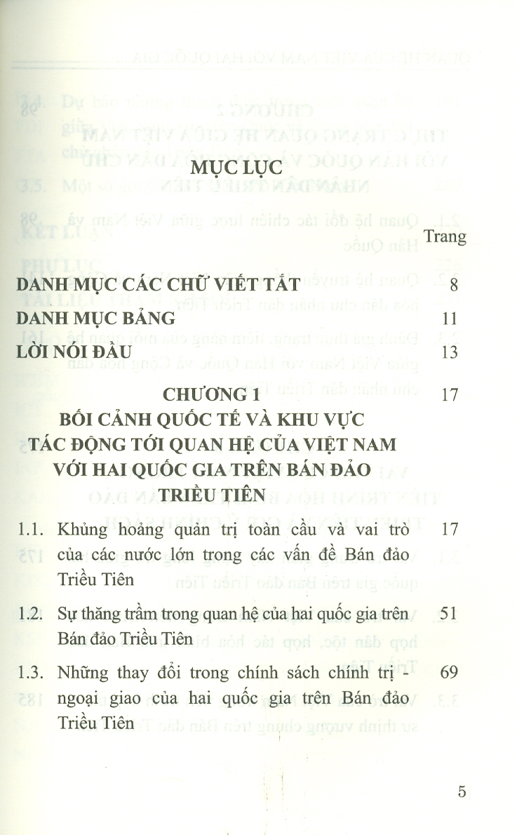 Quan Hệ Của Việt Nam Với Hai Quốc Gia Trên Bán Đảo Triều Tiên (Sách chuyên khảo)