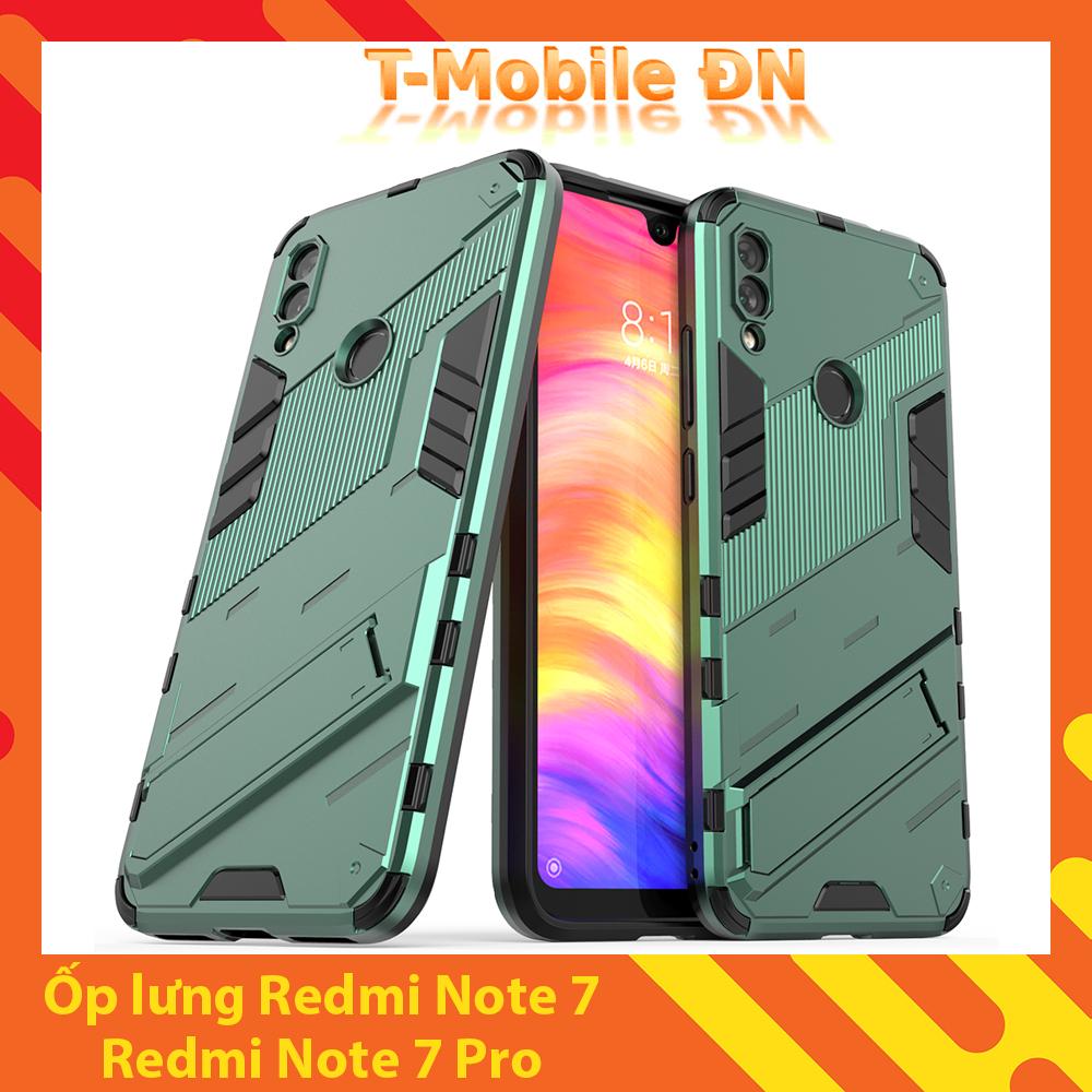 Ốp lưng cho Xiaomi Redmi Note 7 Pro, Ốp chống sốc Iron Man PUNK cao cấp kèm giá đỡ cho Xiaomi Redmi Note 7