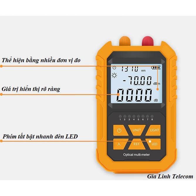 Máy đo công suất quang SGM 4in1 có soi lazer - test LAN