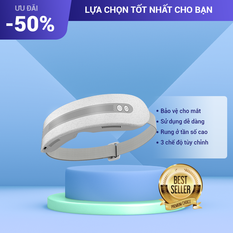 Máy Massage Mắt Nóng Lạnh Với 3 Chế Độ Tùy Chỉnh, Kết Nối Bluetooth Để Nghe Nhạc