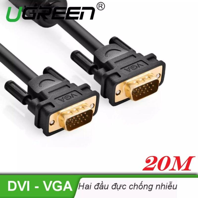 Ugreen UG11635VG101TK 20M màu Đen Cáp tín hiệu 2 đầu VGA - HÀNG CHÍNH HÃNG