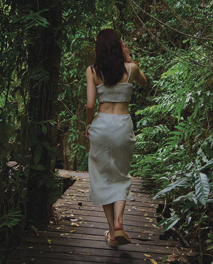 Áo Croptop Linen Lanh TOP208 thời trang thiết kế Hity