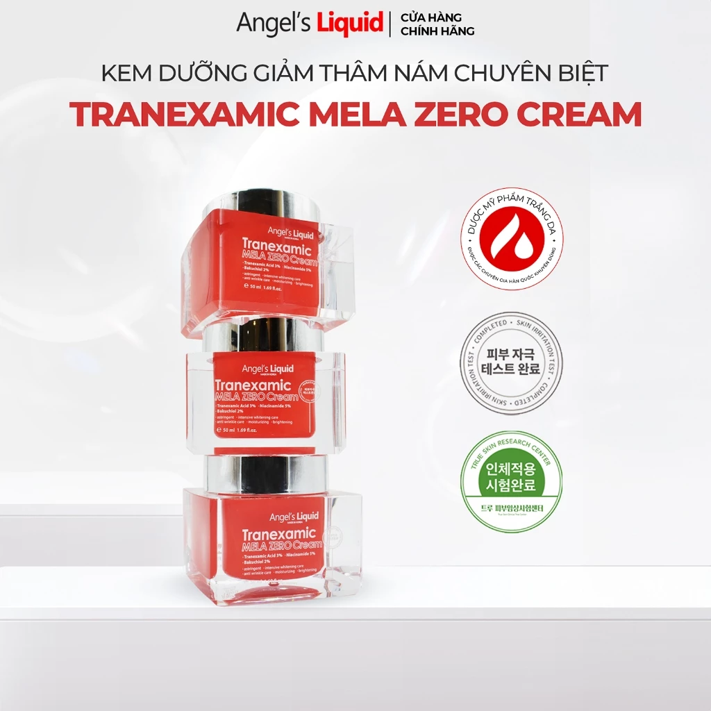 Kem Dưỡng Giảm Thâm Nám Chuyên Biệt Angel's Liquid Tranexamic Mela Zero Cream 50ml