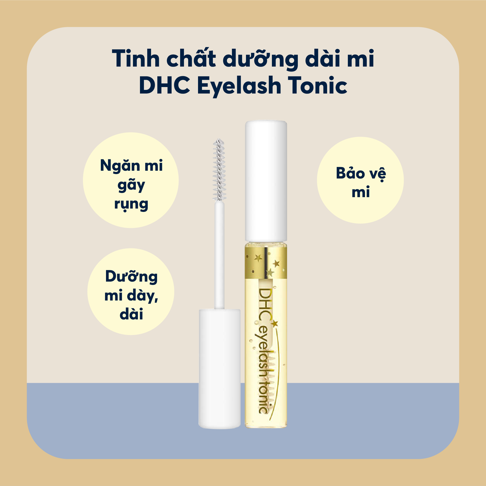 Dưỡng mi DHC Eyelash Tonic hỗ trợ kích thích mọc mi, làm dày, dài và chắc khỏe  lông mi - chiết xuất 100% từ thiên nhiên - OZ Slim Store