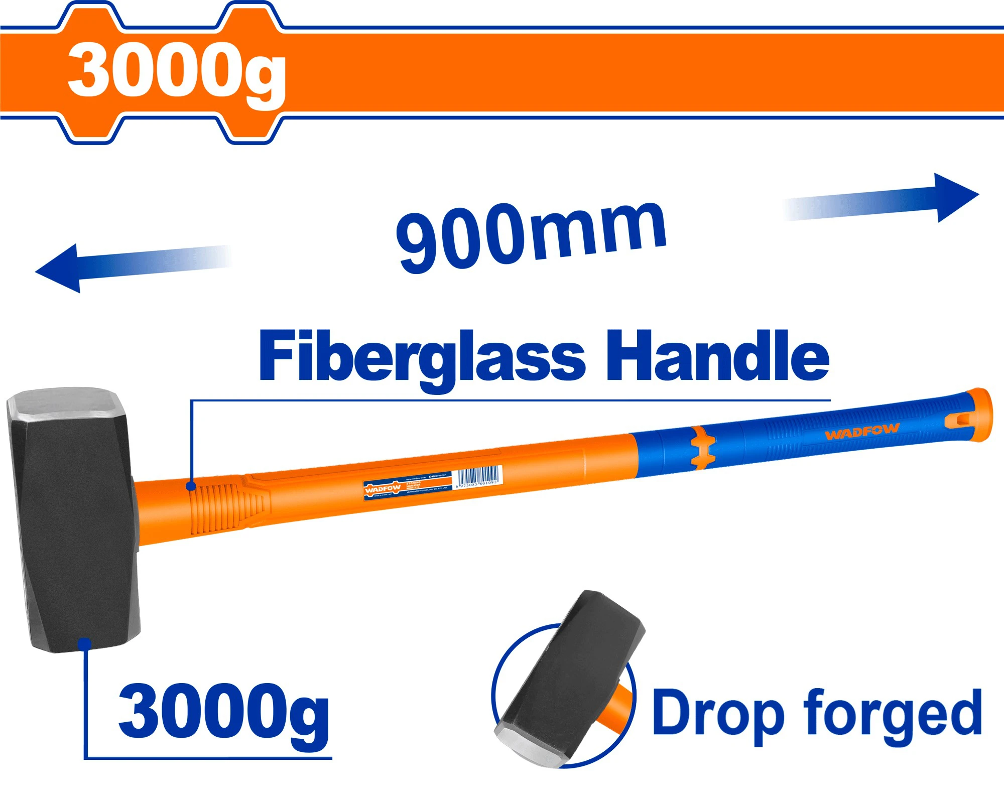 BỤA TẠ 3KG 900MM WHM2330 WADFOW - HÀNG CHÍNH HÃNG