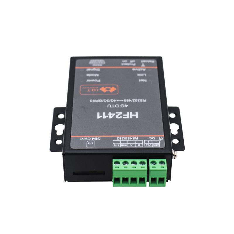 Công nghiệp 4G LTE DTU RS232/RS485 đến 4G Truyền trong suốt hai chiều HF2411